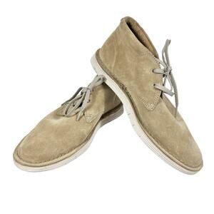 Clarks Bushacre 2 Chukka Boot Men Size 9 Desert Ankle Suede Tan Used